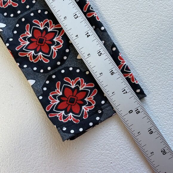 J Khaki JK Girls Authentic Long Sleeve A Line Dress Size M Black Floral Print - Picture 10 of 10